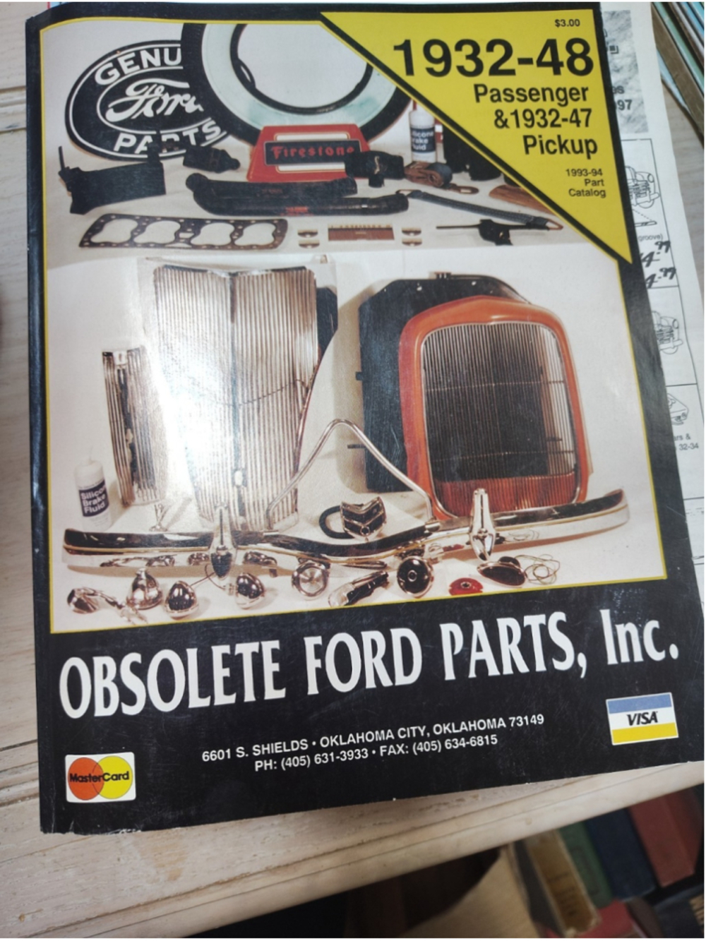 Vintage 1932-1948 Passenger & Pickup & Part Catalog Obsolete Ford Parts Inc Plus
